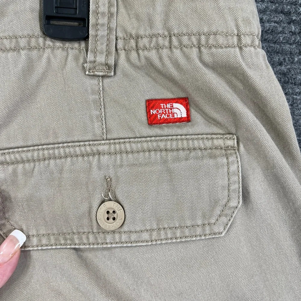 The North Face Cargo Shorts Mens 40 Khaki Cotton Multi Pocket Utility Hiking